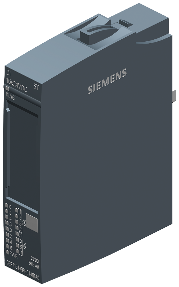 6ES7131-6BH01-0BA0 SIMATIC ET 200SP, Digital input module, DI 16x 24V