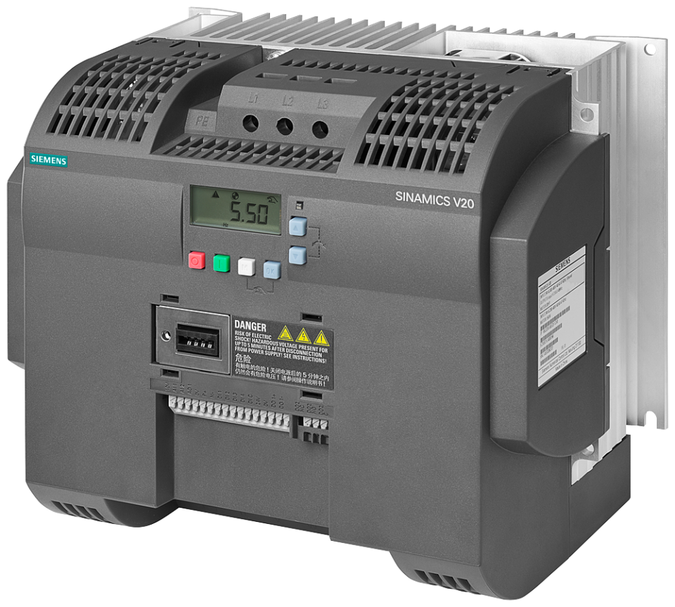 6SL3210-5BE27-5UV0 SINAMICS V20 380-480 V 3 AC -15/+10% 47-63Hz rated