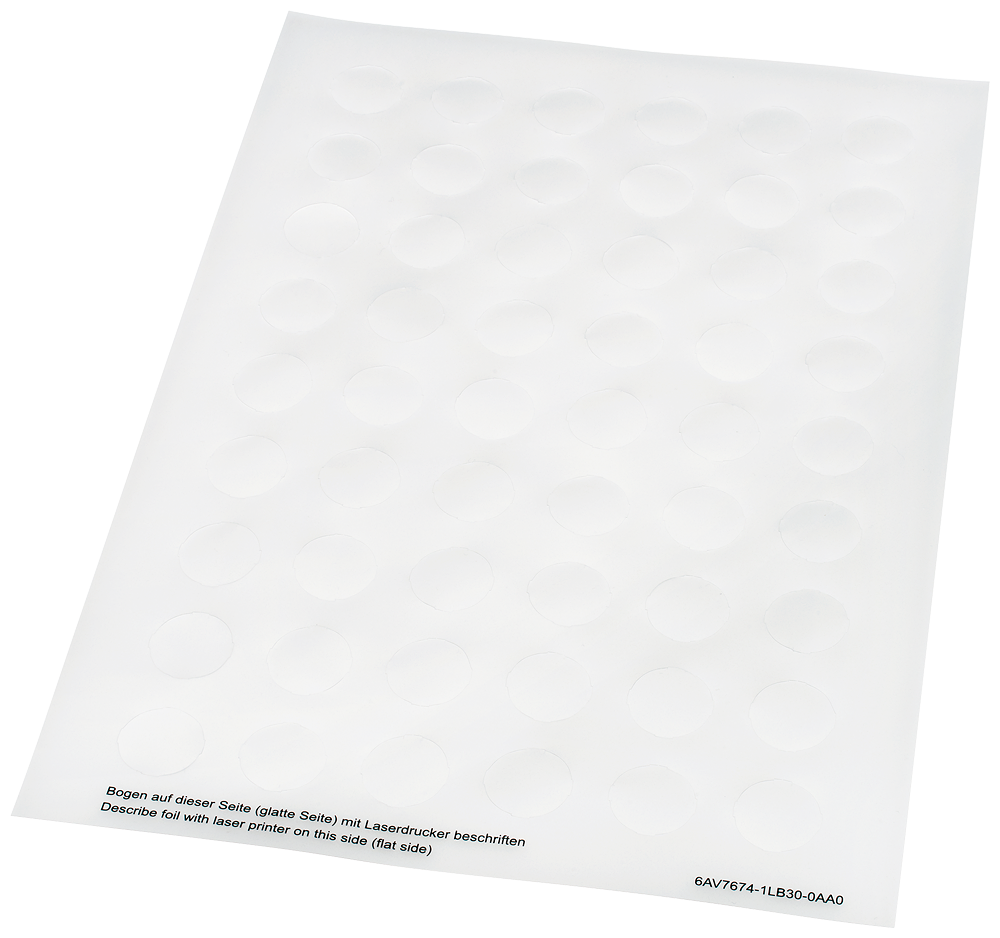 6AV7674-1LB30-0AA0 inscription plates for self-inscription, for indicator