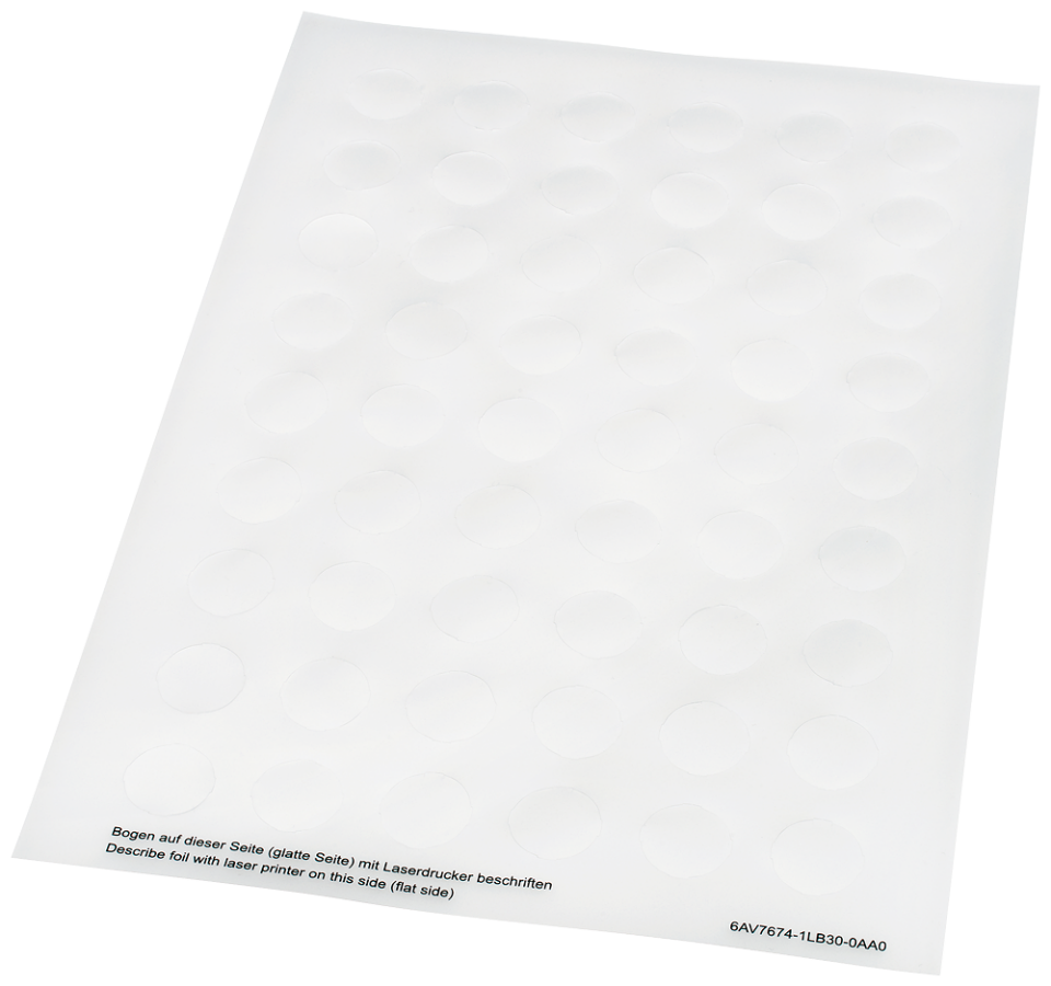 6AV7674-1LB30-0AA0 inscription plates for self-inscription, for indicator