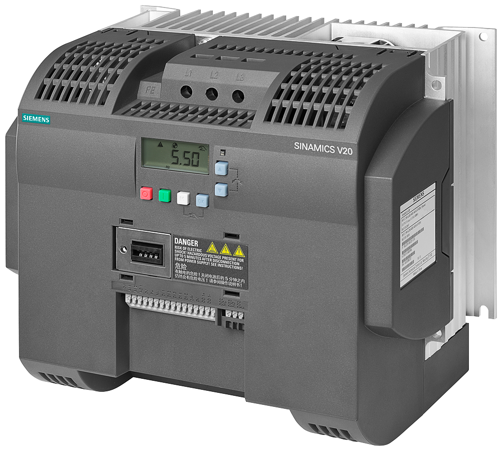 6SL3210-5BE31-1UV0 SINAMICS V20 380-480 V 3 AC -15/+10% 47-63Hz rated