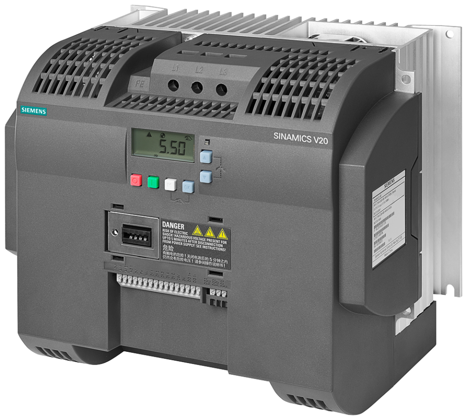6SL3210-5BE31-1UV0 SINAMICS V20 380-480 V 3 AC -15/+10% 47-63Hz rated