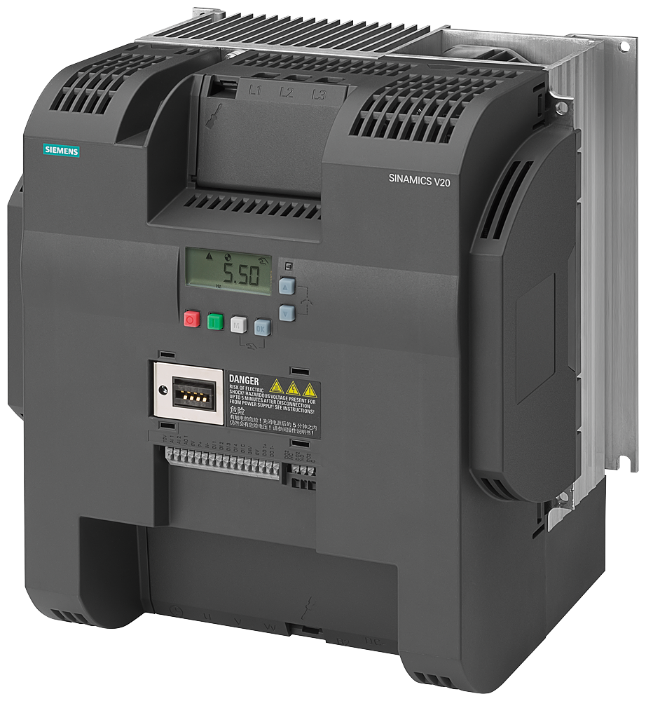 6SL3210-5BE31-8UV0 SINAMICS V20 380-480 V 3 AC -15/+10% 47-63Hz rated