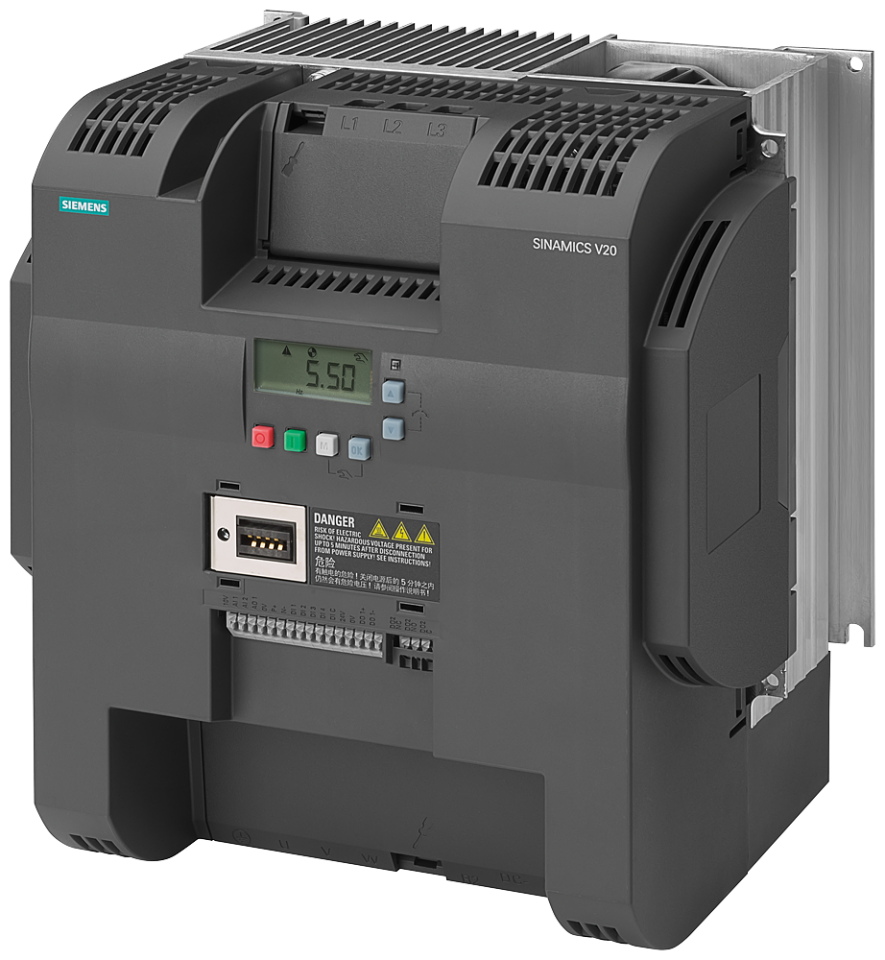 6SL3210-5BE32-2UV0 SINAMICS V20 380-480 V 3 AC -15/+10% 47-63Hz rated