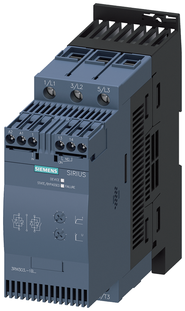 3RW3037-1BB14 SIRIUS soft starter S2 63 A, 30 kW/400 V, 40 °C 200-480
