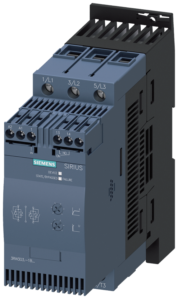3RW3037-1BB14 SIRIUS soft starter S2 63 A, 30 kW/400 V, 40 °C 200-480