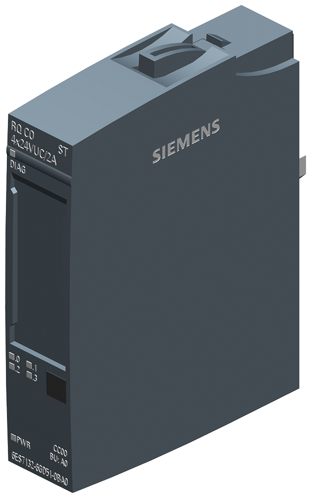 6ES7132-6GD51-0BA0 SIMATIC ET 200SP, Signal relay module, RQ CO 4x 24V