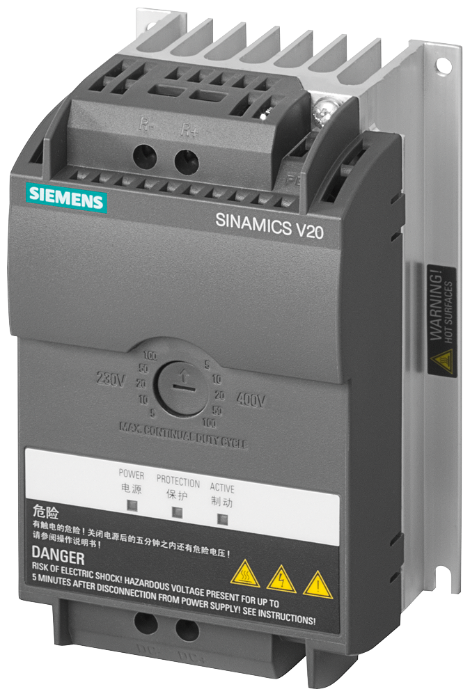 6SL3201-2AD20-8VA0 SINAMICS V20 brake module 380 V-480 V 3AC/200 V - 240