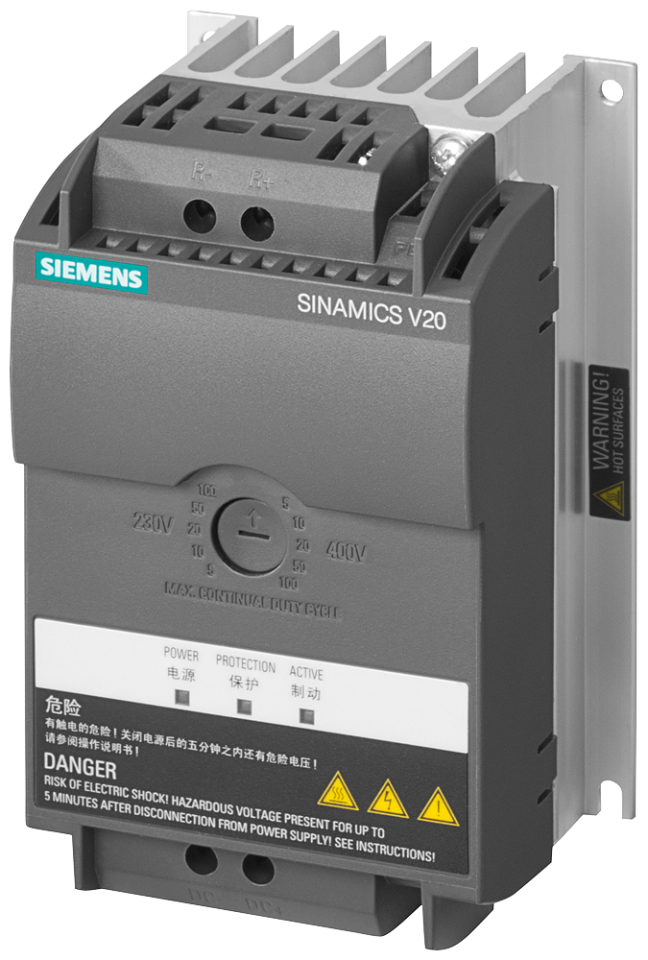6SL3201-2AD20-8VA0 SINAMICS V20 brake module 380 V-480 V 3AC/200 V - 240