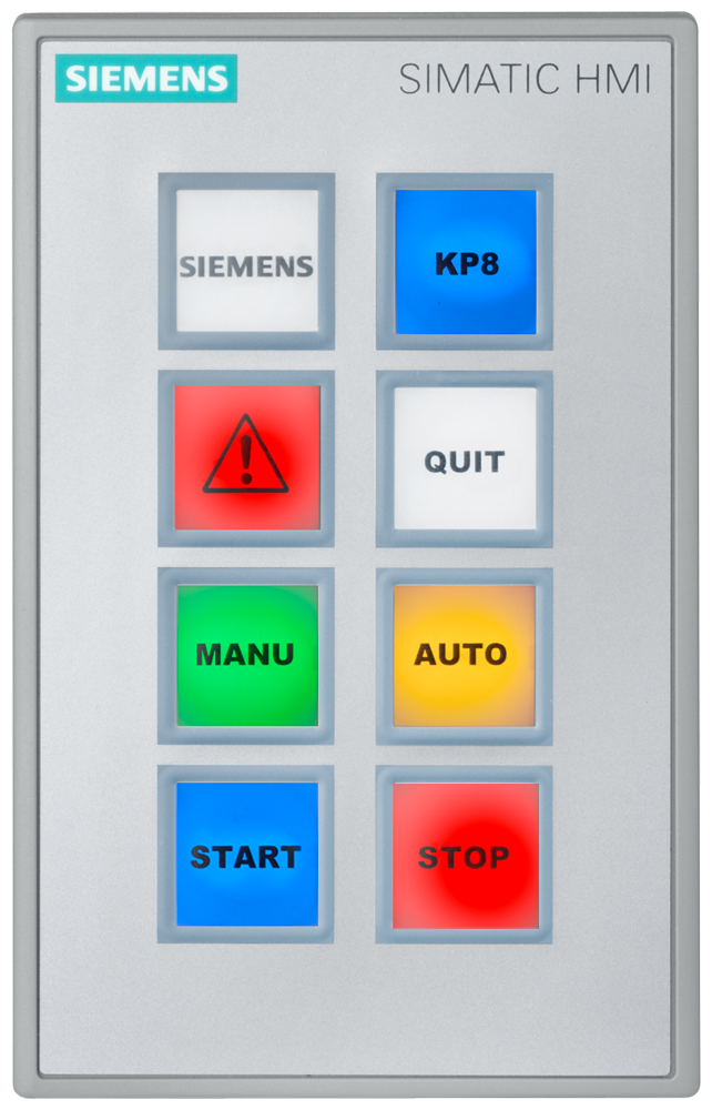 6AV3688-3AY36-0AX0 SIMATIC HMI KP8 PN Key Panel, 8 short-stroke switches