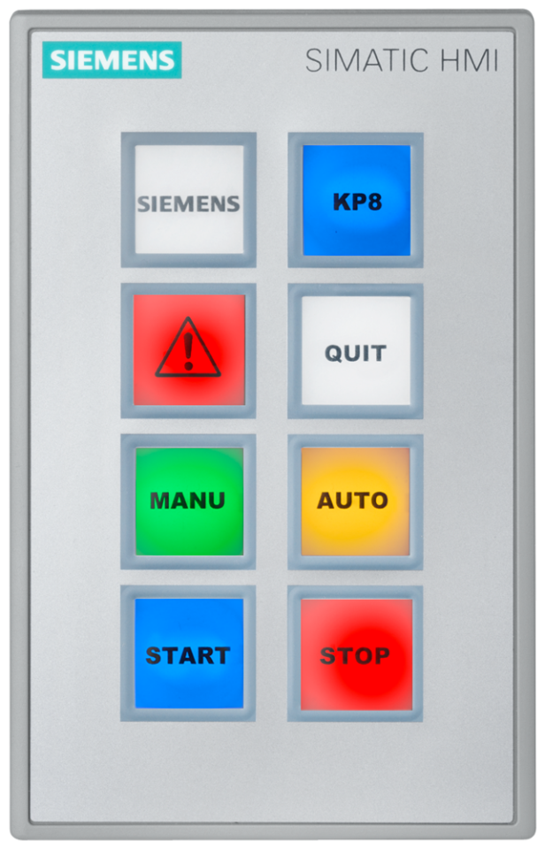 6AV3688-3AY36-0AX0 SIMATIC HMI KP8 PN Key Panel, 8 short-stroke switches