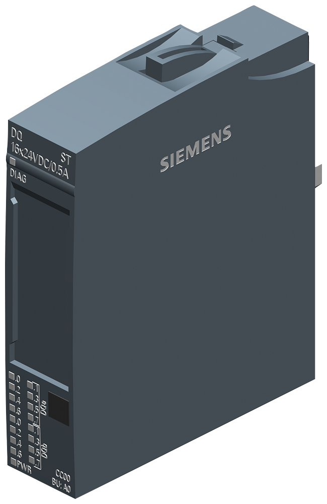 6ES7132-6BH01-0BA0 SIMATIC ET 200SP, Digital output module, DQ 16x 24V