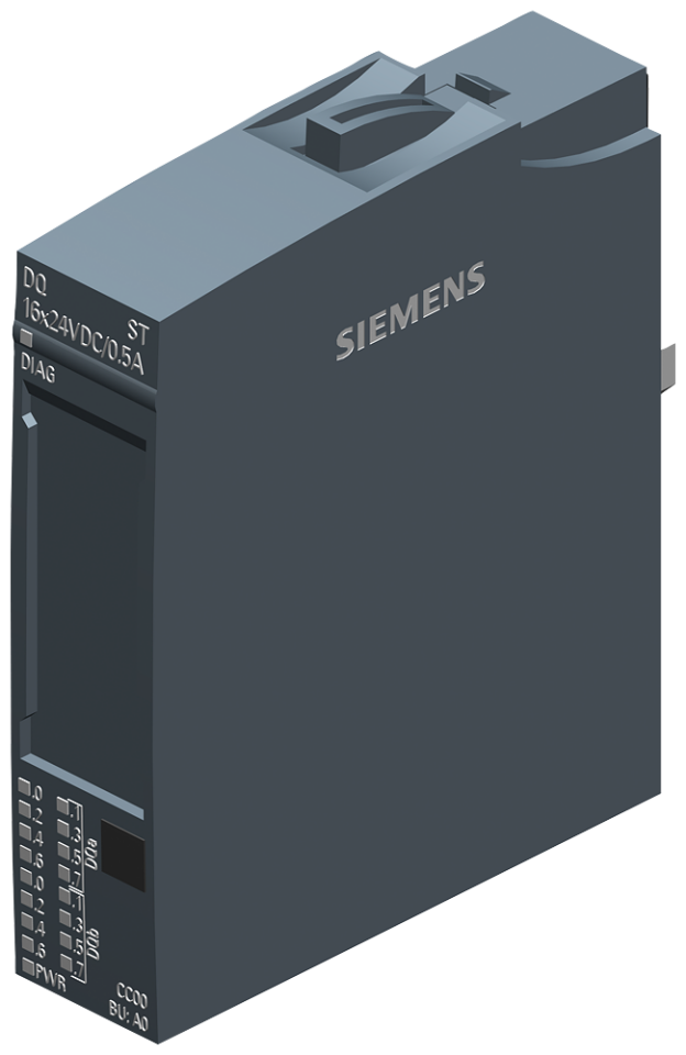 6ES7132-6BH01-0BA0 SIMATIC ET 200SP, Digital output module, DQ 16x 24V