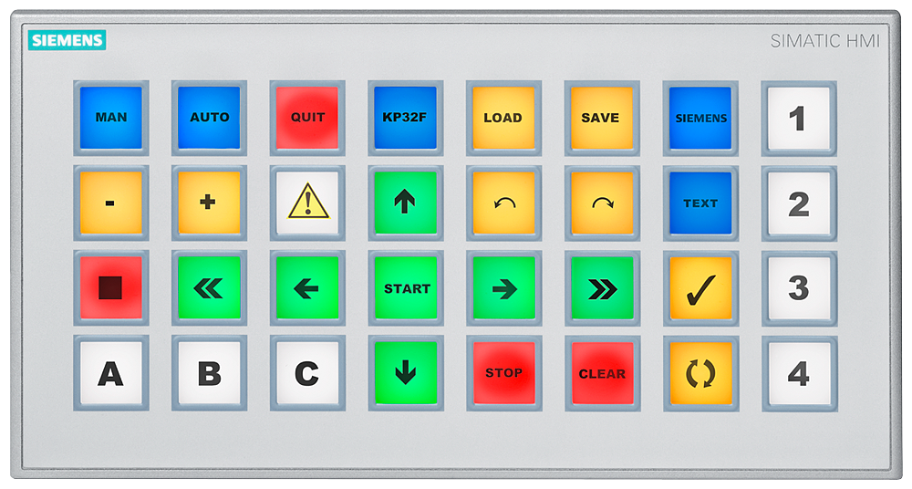 6AV3688-3EH47-0AX0 SIMATIC HMI KP32F PN, Key Panel, 32 short-stroke keys
