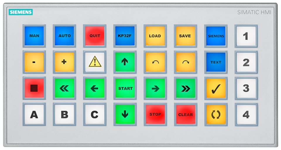 6AV3688-3EH47-0AX0 SIMATIC HMI KP32F PN, Key Panel, 32 short-stroke keys