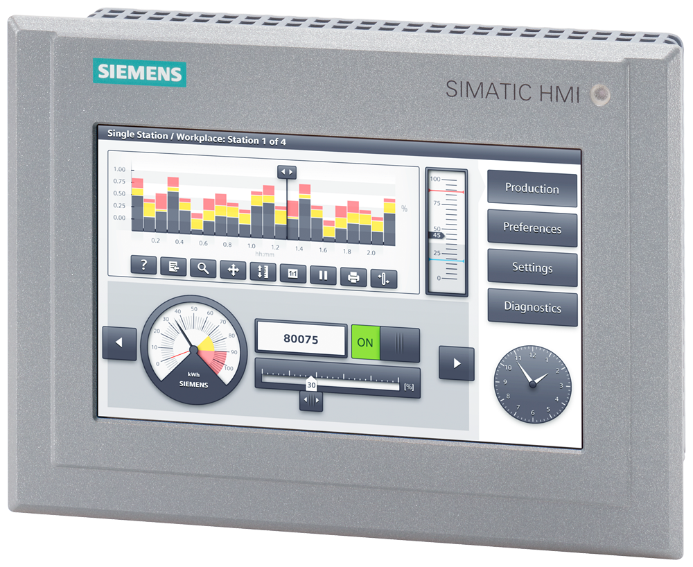 6AV2124-0GC13-0AX0 SIMATIC HMI TP700 Comfort Outdoor, Comfort Panel, touch