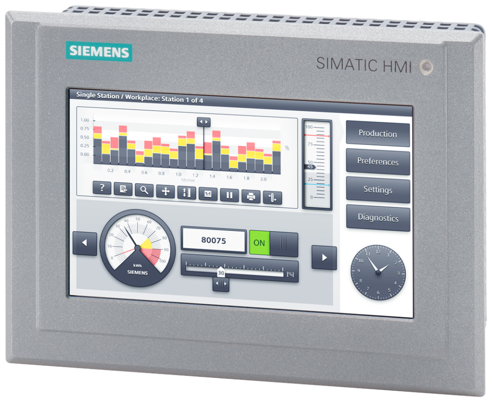 6AV2124-0GC13-0AX0 SIMATIC HMI TP700 Comfort Outdoor, Comfort Panel, touch
