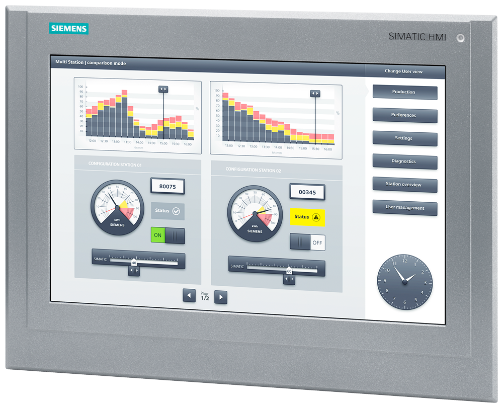 6AV2124-0QC13-0AX0 SIMATIC HMI TP1500 Comfort Outdoor, Comfort Panel,