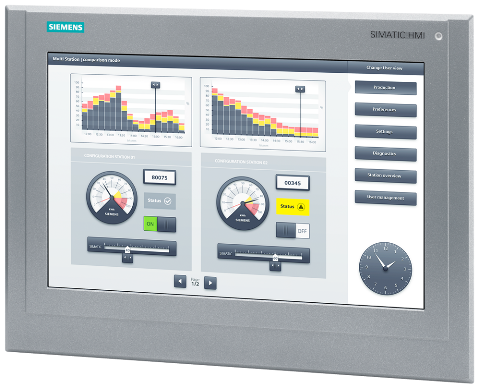 6AV2124-0QC13-0AX0 SIMATIC HMI TP1500 Comfort Outdoor, Comfort Panel,