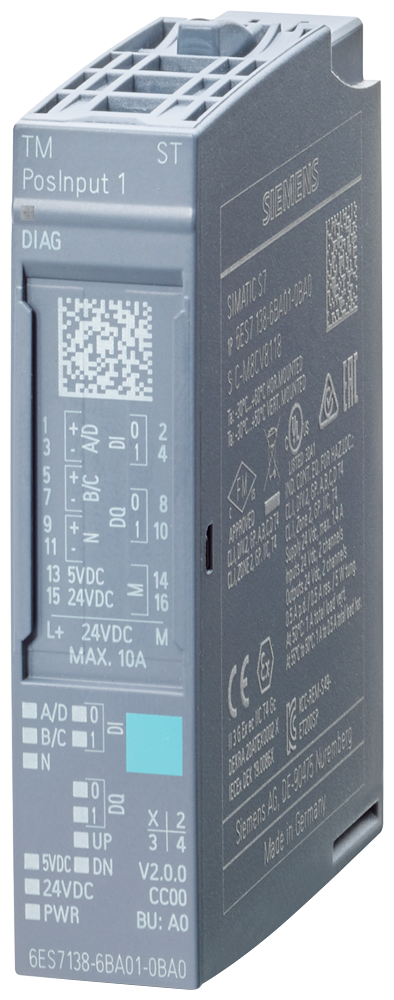 6ES7138-6BA01-0BA0 SIMATIC ET 200SP, TM Posinput 1 counter and position