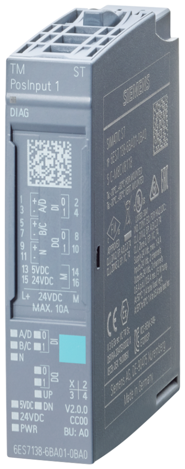 6ES7138-6BA01-0BA0 SIMATIC ET 200SP, TM Posinput 1 counter and position