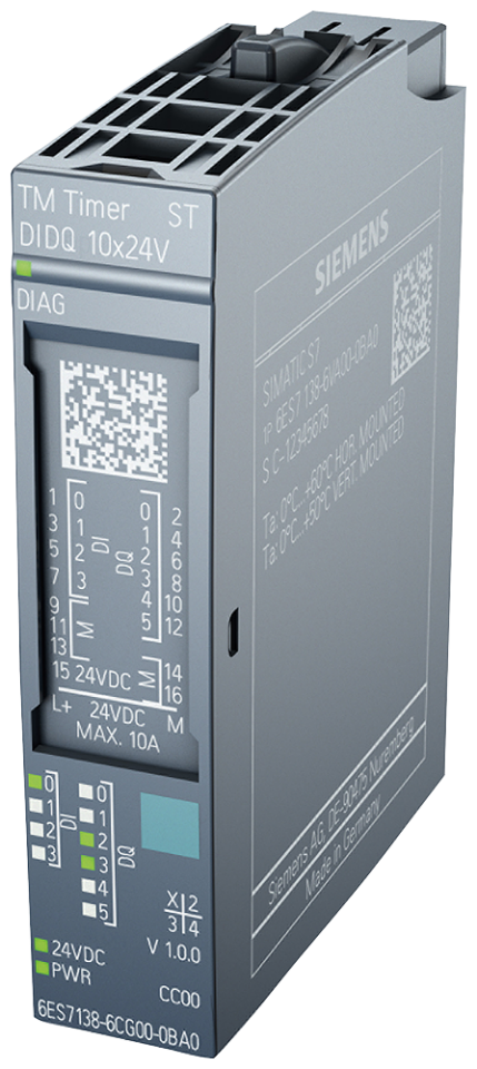 6ES7138-6CG00-0BA0 SIMATIC ET 200SP, TM timer DIDQ 10x 24V time-controlled