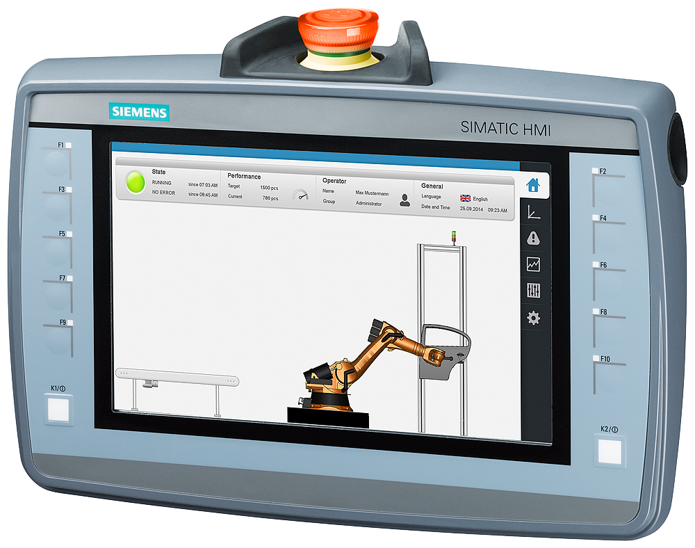 6AV2125-2JB23-0AX0 SIMATIC HMI KTP900F Mobile, 9.0inch TFT display, 800x