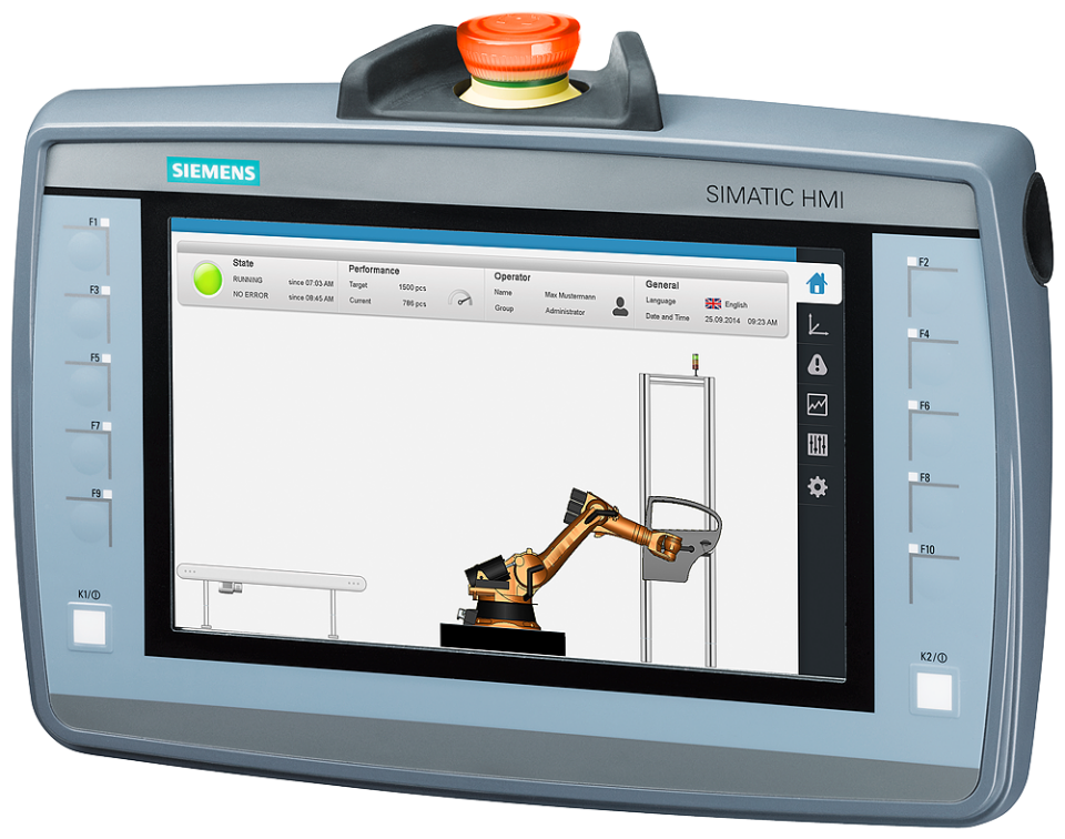 6AV2125-2JB23-0AX0 SIMATIC HMI KTP900F Mobile, 9.0inch TFT display, 800x