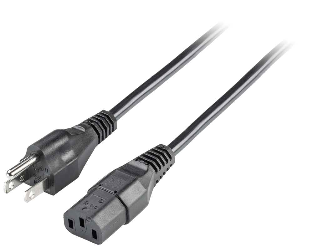 6ES7900-0DA00-0XA0 AC IEC cable, USA, Canada and others, 180Â° male