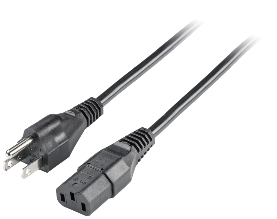 6ES7900-0DA00-0XA0 AC IEC cable, USA, Canada and others, 180Â° male