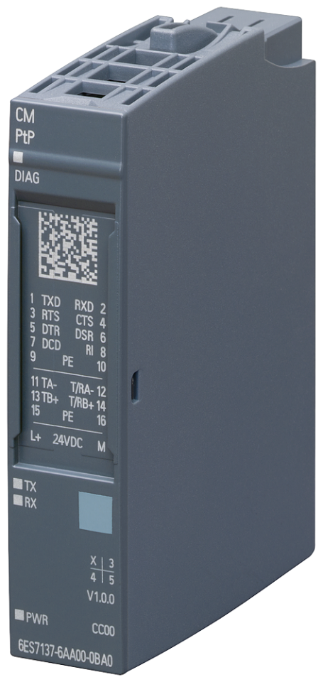 6ES7137-6AA01-0BA0 SIMATIC ET 200SP, CM PTP communication module for serial