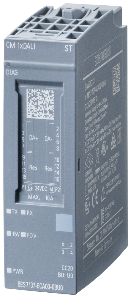 6ES7137-6CA00-0BU0 SIMATIC ET 200SP, CM 1x DALI, DALI master module, integrated