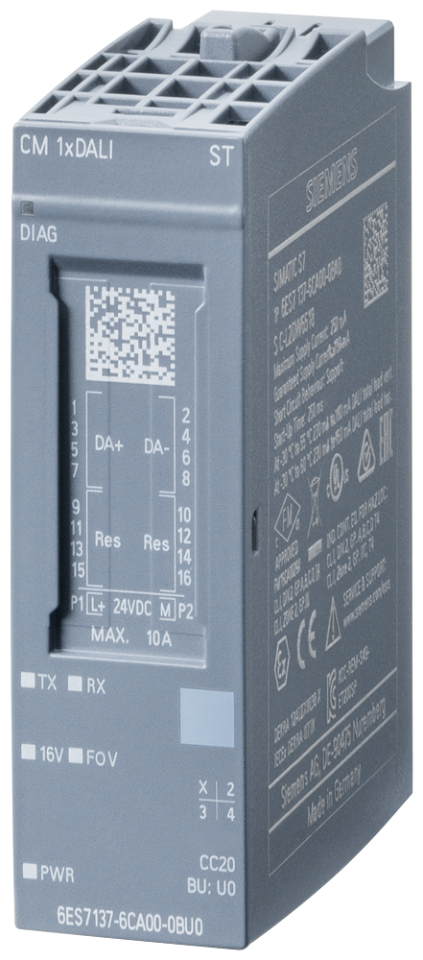 6ES7137-6CA00-0BU0 SIMATIC ET 200SP, CM 1x DALI, DALI master module, integrated