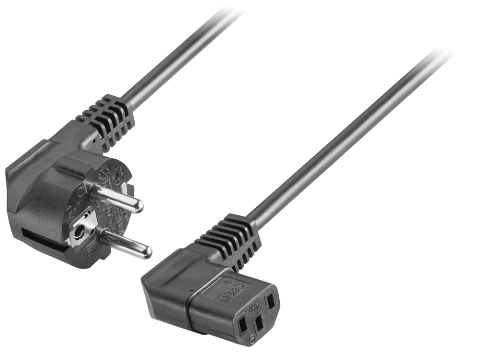 6ES7900-1AA00-0XA0 IEC cable, Germany 230 V AC, angled socket, for Germany;