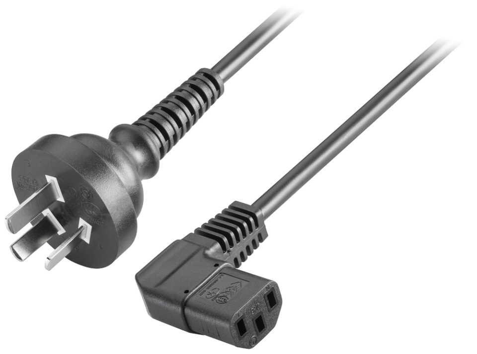6ES7900-1FA00-0XA0 IEC cable, China, 230 V AC, angled, for IPC and power