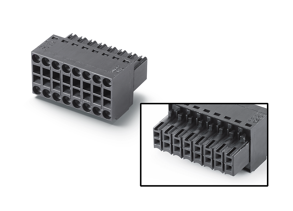 6AV6671-3XY48-4AX0 plug, female, 16-pole, 180Â°, max.: 1.5 mm2, scope