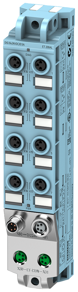 6ES7141-5BF00-0BA0 SIMATIC ET 200AL, DI 8x 24 V DC, 8XM8, Degree of protection