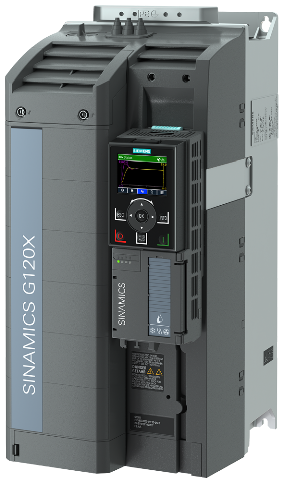 6SL3220-2YE32-0UF0 SINAMICS G120X Rated power: 22 kW At 110% 60s, 100%