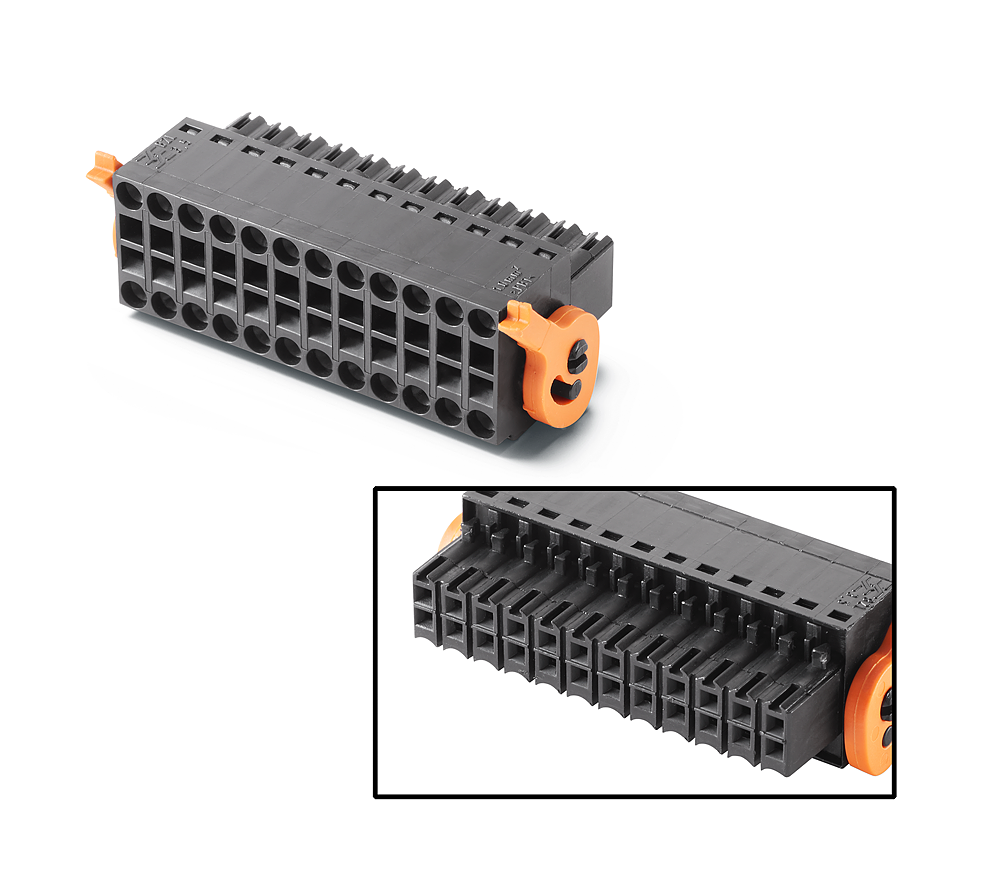 6AV6671-3XY58-4AX0 plug, female, 24-pole, 180Â°, max.: 1.5 mm2, scope