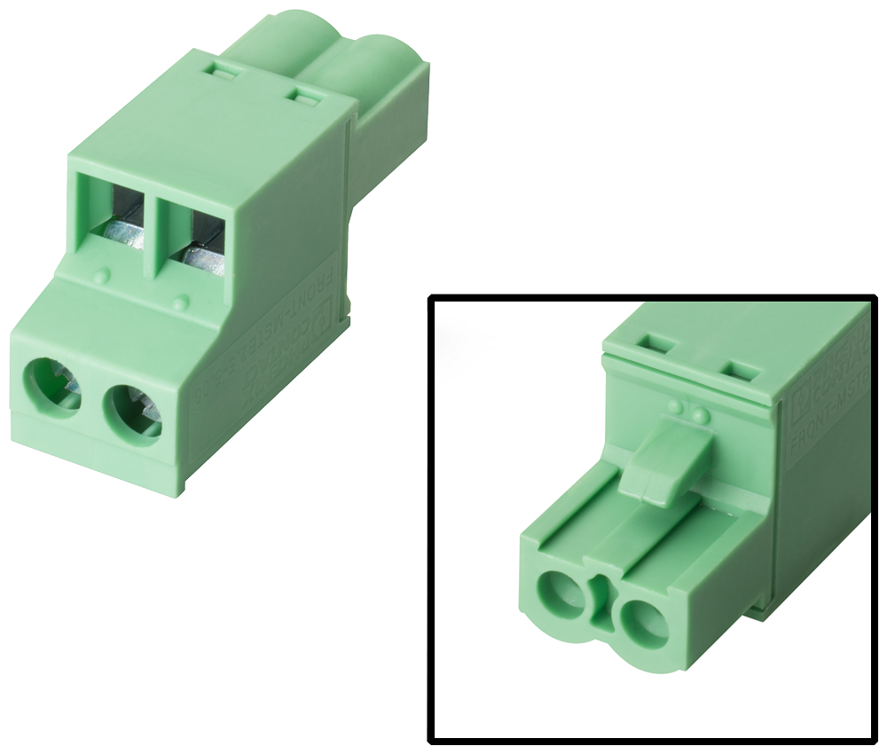 6AV6671-8XA00-0AX0 plug, female, 2-pole, type 1, grid size 5.08 mm, scope
