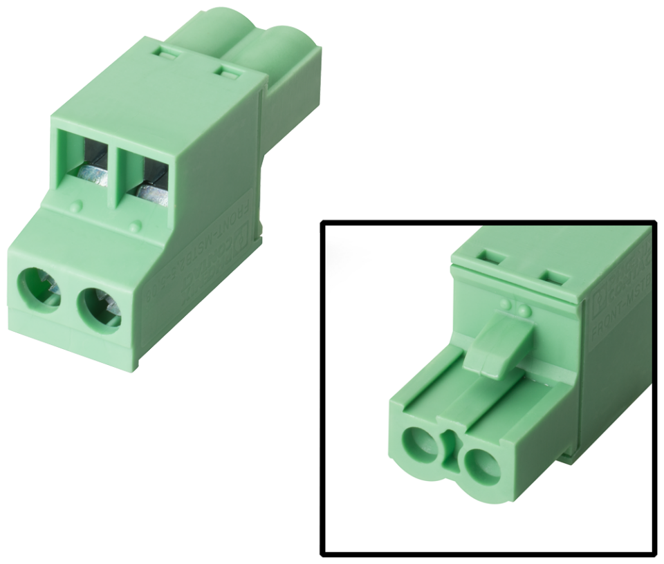 6AV6671-8XA00-0AX0 plug, female, 2-pole, type 1, grid size 5.08 mm, scope