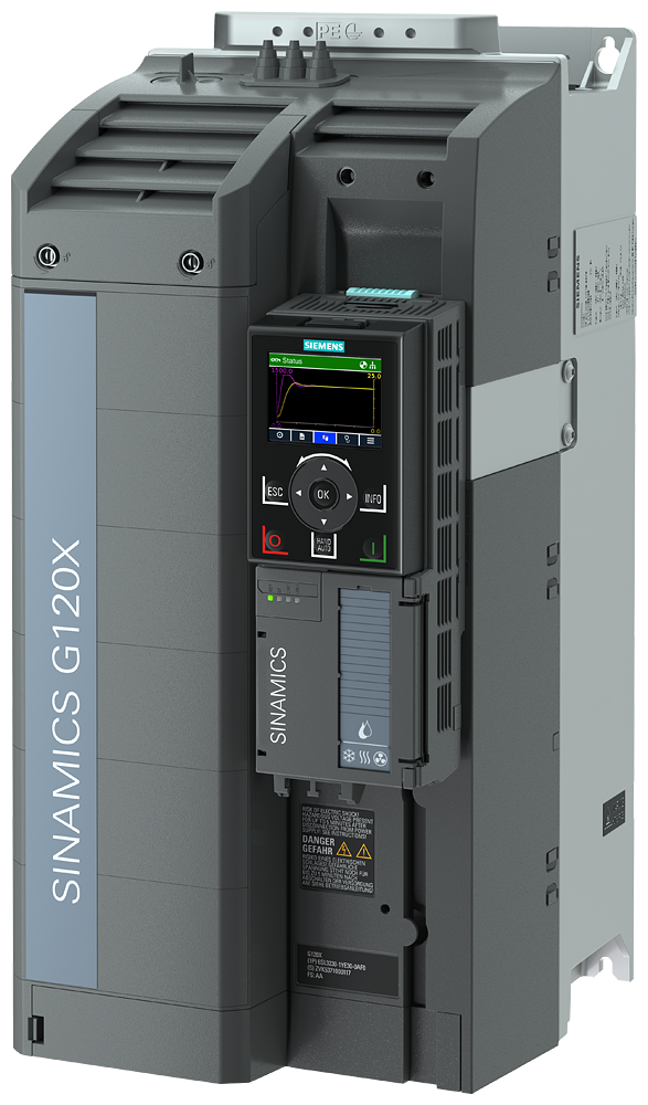 6SL3220-2YE36-0UF0 SINAMICS G120X Rated power: 37 kW At 110% 60s, 100%