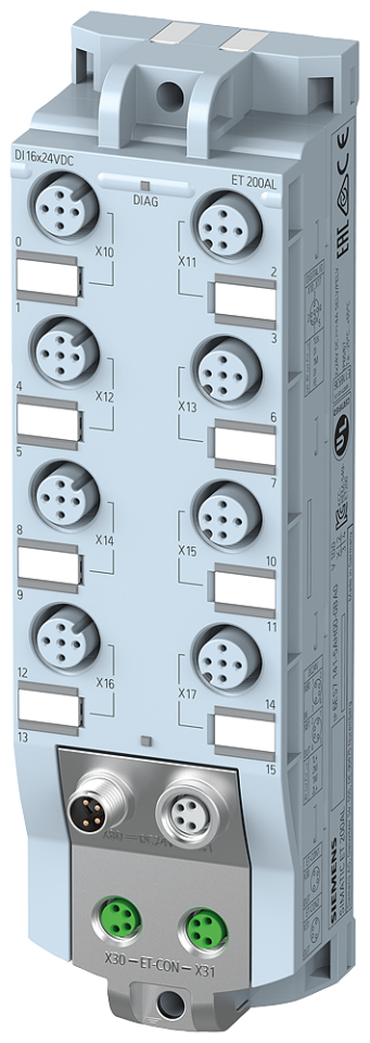 6ES7141-5AH00-0BA0 SIMATIC ET 200AL, DI 16x 24 V DC, 8x M12, Degree of