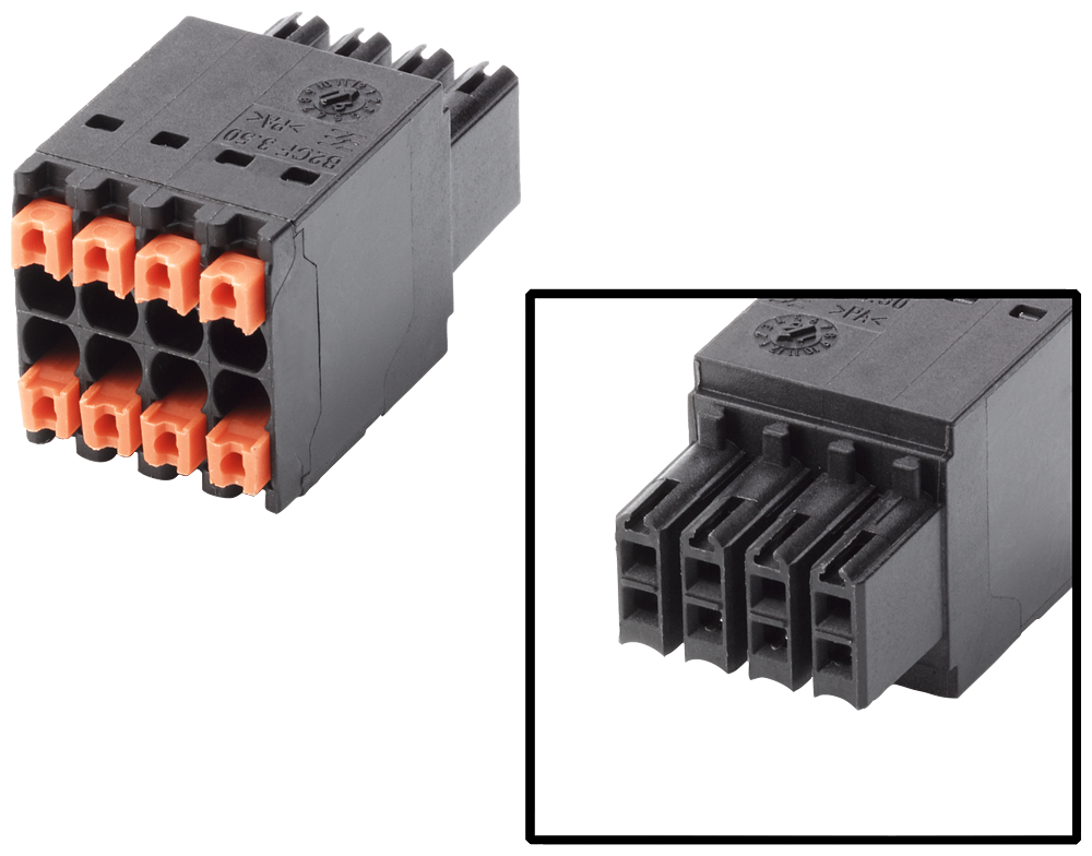 6AV6881-0HE20-0AA0 plug, female, 8-pole, 180Â°, grid size 3.50 mm, max.: