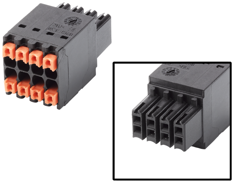 6AV6881-0HE20-0AA0 plug, female, 8-pole, 180Â°, grid size 3.50 mm, max.: