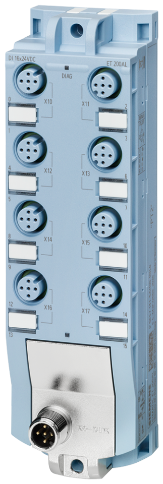 6ES7141-5AH00-0BL0 SIMATIC ET 200AL, IO-Link, DI 16x 24 V DC, 8x M12,