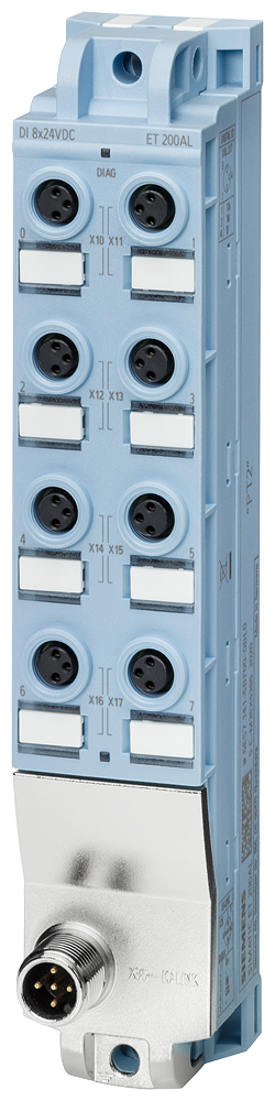 6ES7141-5BF00-0BL0 SIMATIC ET 200AL, IO-Link, DI 8x 24 V DC, 8x M8, Degree
