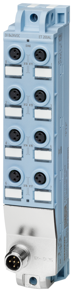 6ES7141-5BF00-0BL0 SIMATIC ET 200AL, IO-Link, DI 8x 24 V DC, 8x M8, Degree