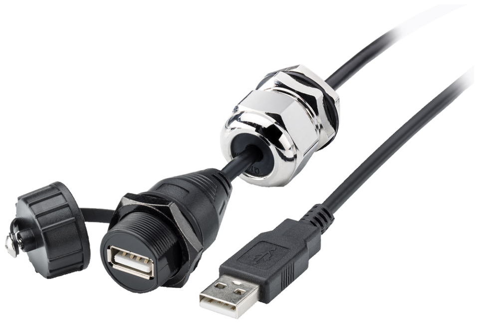 6AV6881-0AF22-0LC0 USB cable type C, female USB A, IP67, male USB A, IP20,