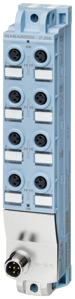 6ES7143-5BF00-0BL0 SIMATIC ET 200AL, IO-Link, DIQ 4+DQ 4x 24 V DC/0.5